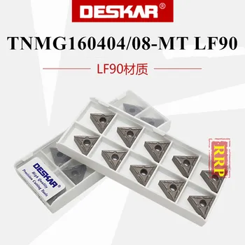 10шт металлокерамические пластины TNMG160404-HQ/160408-HQ/160404-MT/160408-MT LF90 для резки стали, DESKAR