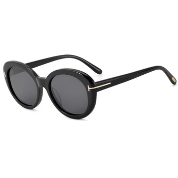Солнцезащитные очки для мужчин TF1009, Винтажные, новые, высококачественные, люксовые бренды, уличные, Uv400, модные, овальные, для девушки за рулем автомобиля, Женские солнцезащитные очки